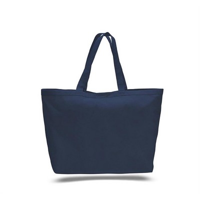 Canvas Big Tote with Velcro Closure