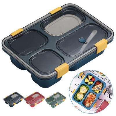 4 Compartment Containers Bento Box With Lids