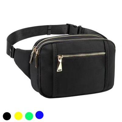 5 Zipper Pockets Belt Bag