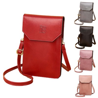 PU Leather Women Phone Bag Wallet