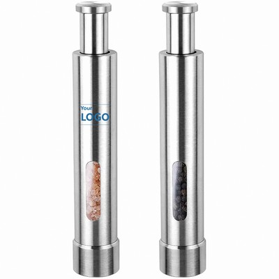 Stainless Steel Salt and Pepper Grinder Set