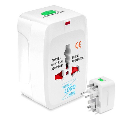 Universal Travel Power Adapter with Surge Protection