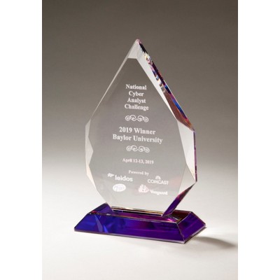 Prism Flame Crystal Award - Large