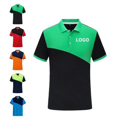 Two-Tone Athletic Polo Shirt