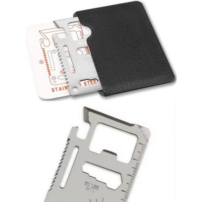 11 In 1 Multitool Survival Sawtooth Card Tool