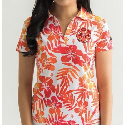 Women's Golf Polo - Aloha Sunrise