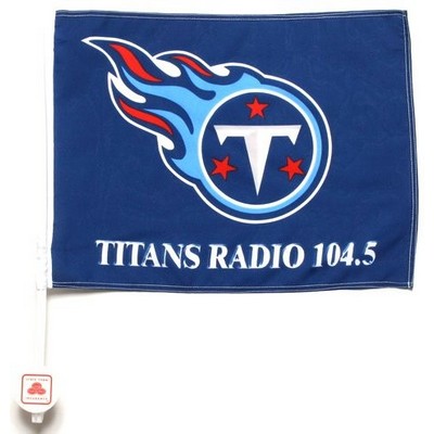 Polyester Car Flag (12"x16"/ 2 Sides) with full color imprint