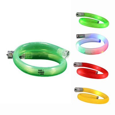 Flashing LED Spiral Tube Bracelet