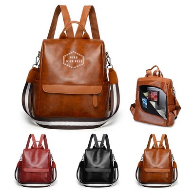 Leather Travel Backpack