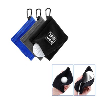 Golf Ball Towel With Carabiner