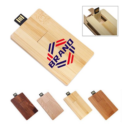 32GB Wooden Business Card USB Flash Drive