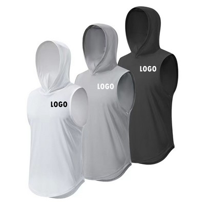 Sleeveless Gym Hoodie For Men