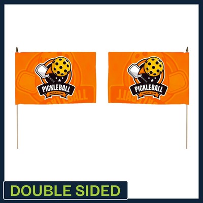 12" x 18" Hand Flag - Double Sided