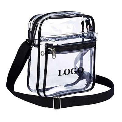 Diagonal PVC Transparent Bag