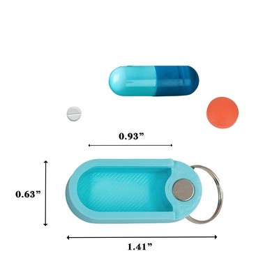 Key Chain Pill Box