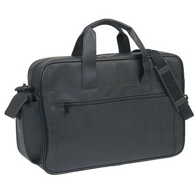 Nissun Leatherette Portfolio Bag w/Strap