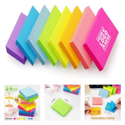 75 Sheets Sticky Notes 1.5 x 2 Inch - Bright Colors Self-Stick Pads