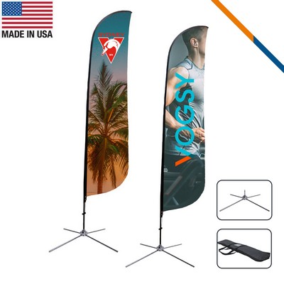 16.5' Cancer Single-Sided Feather Flag