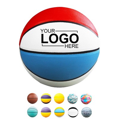 Size 7 PU Rubber Basketball