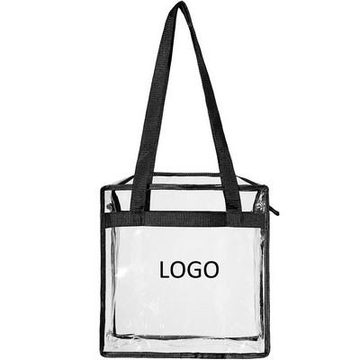 Clear PVC Zipper Tote Bag