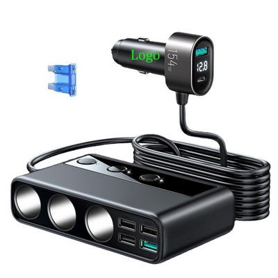 9-Port Car Charger Adapter