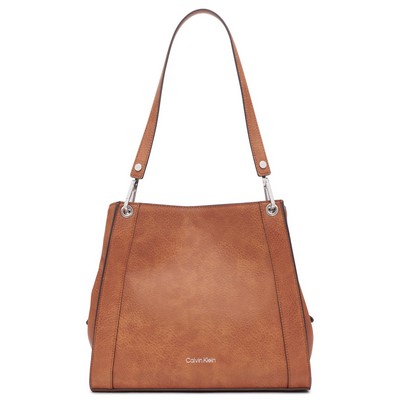 Calvin Klein® Reyna Caramel Triple Compartment Shoulder Bag