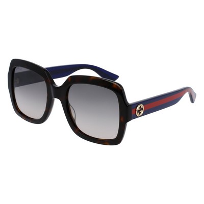 Gucci® Women's Brown & Blue Square Sunglasses