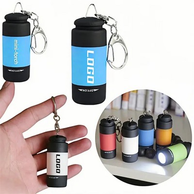 USB Rechargeable Keychain Mini Flashlight