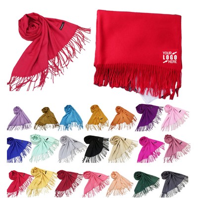 Annual Meeting Solid Color Fringe Scarf