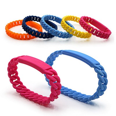 Twisted Silicone Wristband