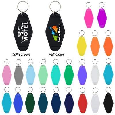 Plastic Motel Style Keychain