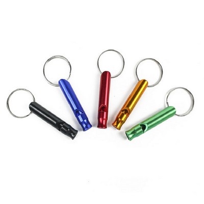 Aluminum Whistle w/Key Ring