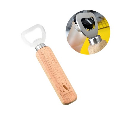 Wooden Handle Beer Opener