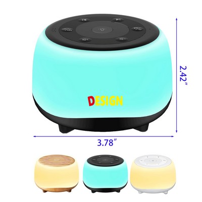 White Noise Sound Machine with 7 Colors Night Light Sounds Portable Sound Machine