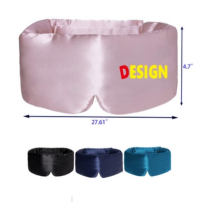 Silk Eye Mask for Women Men Soft Pressureless Cooling Blackout Eye Covers for Sleeping