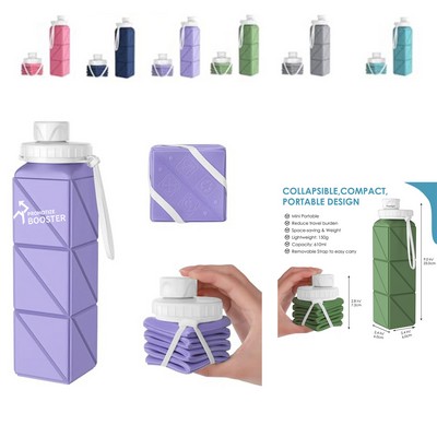 Collapsible Water bottle with Leakproof Lid