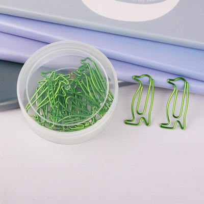 Office & Learning Green Penguin Paperclip