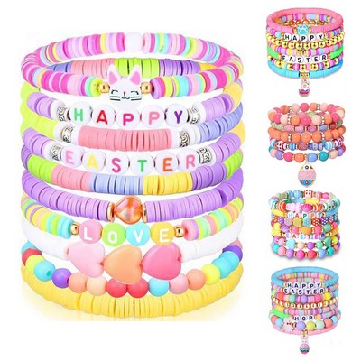 Acrylic Plastic Macaron resurrection rabbit bracelet