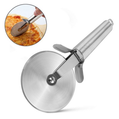 Durable Stainless Steel Pizza Cutter Wheel Ergonomic Handle with Finger Guard