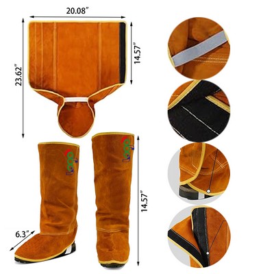 Heat and Abrasion Resistant Welding Boot Covers