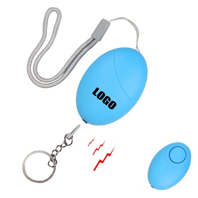 Egg Shaped Safety Alarm Keychain with 120DB Panic Sound