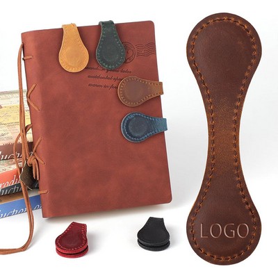 Leather Magnetic Bookmark