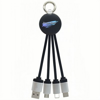 4-in-1 Charging Cable Keychain