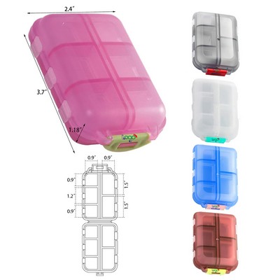 Travel Pill Organizer Travel Pill Box Portable Folding Small Pill Case Daily Pill Container