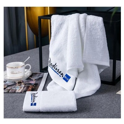 Luxury Hotel Cotton Face Towel, 13.78× 29.53, Embroidered