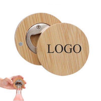 Wooden Bottle Opener Fridge Magnet