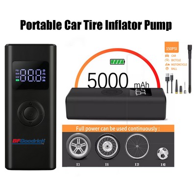 Portable Tire Inflator Pump 5000mah