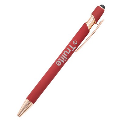 Rose Gold Soft Touch Rubber Pen