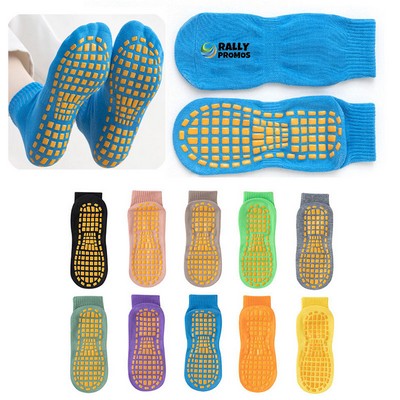 Adults Anti-Slip Socks For Playground Trampoline Floors