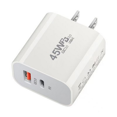 45W Multi-Port Usb Charger with USB-C Plug